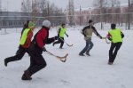 Хоккей с мячом на валенках в Архангельске!